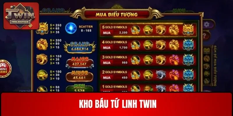 kho báu tứ linh twin