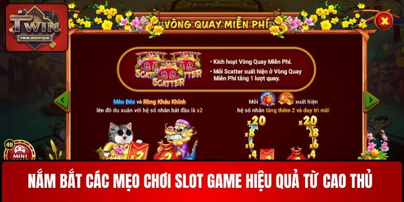 Nắm bắt các mẹo chơi slot game hiệu quả từ cao thủ